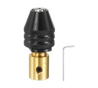 sourcing map Portabrocas sin llave de 3 mm, adaptador de conversión de portabrocas de vástago redondo de 0.000 a 0.12 pulgadas, cambio rápido para destornilladores inalámbricos de vástago redondo