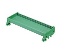 sourcing map Portador de Montaje en Carril DIN para PCB de 140mm x 50mm, Carcasa, Soporte, Verde