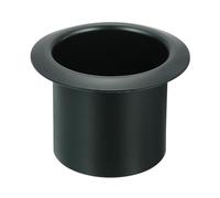 sourcing map Portavasos de Aluminio Empotrable, 2.36" x 3.2" Portavasos para Latas de Bebida Inserto Portavasos para Mesa de Póquer para Sofá Barco Coche Marino, Negro