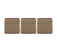 sourcing map Posavasos tejidos, paquete de 3 soportes cuadrados de ganchillo de 6 x 6 pulgadas, resistentes al calor, posavasos absorbentes de algodón tejido para bebidas, protección de mesa, café, té