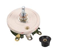 sourcing map Potenciómetro De Cerámica Bobinado Resistencia De Reóstato Variable 50W 100R Ohm W Perillas
