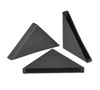 sourcing map PP Esquina Protector Triángulo 35x5mm para Cerámica, Vidrio, Metal Hojas Negro Paquete de 20