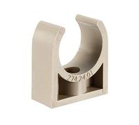 sourcing map PPR Agua Tubería Abrazaderas Clips, 3/4" (25mm) TV Bandejas Tubería Manguera Colgador Soporte Pex Tubería, 10 Piezas