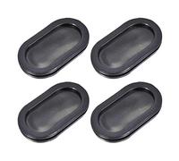 sourcing map Protector Alambres Resistente Aceite Armadura Oval Caucho Ojales 30x65mm Diámetro Montaje 4 piezas
