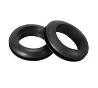sourcing map Protector de alambre Armadura resistente al aceite Arandela de goma 20 mm Diámetro interno 100 piezas Negro