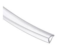 sourcing map Protector de borde transparente, protector de borde de canal en U de silicona de 13.1 pies, protectores de bordes para puertas de automóvil de 7/16 a 15/32 pulgadas (5/8 pulgadas de ancho