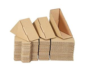 sourcing map Protector de esquina de cartón ajustable, protector de bordes de cartón, 7 x 7 x 3,5 cm, para arte, embalaje, suministros de envío, paquete de 60