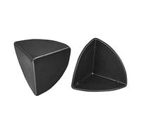 sourcing map Protector de esquina de plástico PP de 3,5 x 3,5 x 3,5 cm para cartón, cajas de embalaje, color negro, paquete de 24
