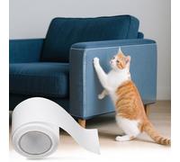 sourcing map Protector de muebles antiarañazos, 1 rollo de 197 x 3.9 pulgadas, protector de sofá adhesivo de una sola cara contra garras de gato, protectores transparentes de arañazos de gatos para