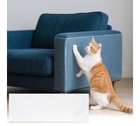 sourcing map Protector de muebles antiarañazos, 16 hojas de 17 x 6 pulgadas, protector de sofá adhesivo de una sola cara contra garras de gato, protectores transparentes de arañazos de gatos para