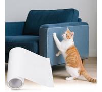 sourcing map Protector de muebles antiarañazos, 2 rollos de 118 x 7.9 pulgadas, protector de sofá adhesivo de una sola cara contra garras de gato, protectores transparentes de arañazos de gatos para