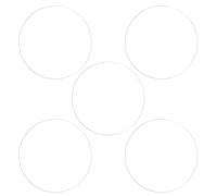 sourcing map Protector de Pantalla de Cristal para Reloj 5Pzs, Funda Pantalla para SmartWatch Anti-Rasguños de TPU Suave de 35mm, Carcasa Capa Pantalla Reloj HD Redonda Transparente