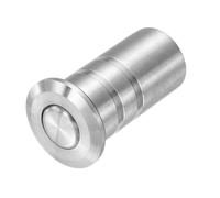 sourcing map Protector de polvo para pestillo de puerta de 10 mm, acero inoxidable 304 a prueba de polvo, insertos de bloqueo deslizante de seguridad, accesorios de bloqueo de perno de barril para