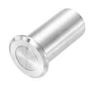 sourcing map Protector de polvo para pestillo de puerta de 20 mm, acero inoxidable 304 a prueba de polvo, insertos de bloqueo deslizante de seguridad, accesorios de bloqueo de perno de barril para