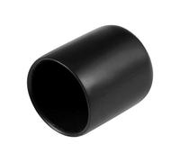 sourcing map Protector de rosca de tornillo, Cubierta de tapa de extremo redondo de 20mm de ID, Tapas de tubo negro 20uds