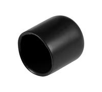 sourcing map Protectores de rosca de tornillo 17mm ID Tapa Redonda Cubierta Negra de Tubo 20uds