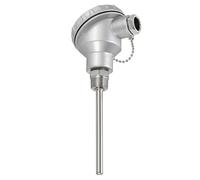 sourcing map PT100 - Termopar de acero inoxidable NPT RTD de 1,27 cm, material de sonda de sensor de temperatura 304, cabeza de terminal de sonda -50 a 420 C, 8 x 100 mm