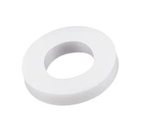 sourcing map PTFE Planas Arandelas 12mm OD 6mm ID 2mm Grosor 1/4 Pulgada Orificio Brida Junta, Blanco Paquete de 25