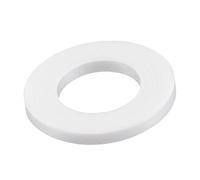 sourcing map PTFE Planas Arandelas 22mm OD 12mm ID 2mm Grosor Brida Junta, Blanco Paquete de 10