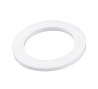 sourcing map PTFE Planas Arandelas 30mm OD 20mm ID 2mm Grosor 1 Pulgada Orificio Brida Junta, Blanco Paquete de 10
