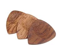 sourcing map Púas de guitarra de madera de 2,6 mm de grosor para bajo musical, paquete de 3