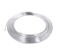 sourcing map Puertas de Coche Raya Moldura Tira Cinta Tipo U Cromado 13M 7mm 5mm