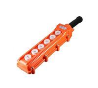 sourcing map Pulsador interruptor momentáneo MANDO COLGANTE impermeable COB63 6forma 6BOTÓN