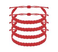 sourcing map Pulsera de cuerda trenzada, ajustable, para verano, playa, tobillo, hecha a mano, talla única, Poliéster, Ágata