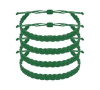 sourcing map Pulsera de cuerda trenzada, ajustable, para verano, playa, tobillo, hecha a mano, talla única, Poliéster, Ágata
