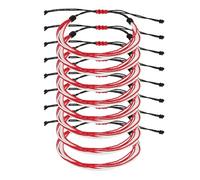 sourcing map Pulsera de cuerda trenzada, pulseras de cuerda tejida ajustables, bohemias, impermeables, de cuerda encerada, accesorio elegante para mujeres y hombres, One Size, Algodón, Sin piedra