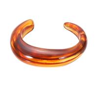 sourcing map Pulsera gruesa abierta de acrílico para mujer, pulsera de resina acrílica, pulsera de acetato de moda, talla única, Acrílico, No es una piedra preciosa