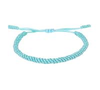 sourcing map Pulseras de cuerda trenzada con patrón a cuadros, cordón tejido ajustable, hecho a mano, accesorio elegante, talla única, Poliéster, Ágata