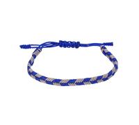 sourcing map Pulseras de cuerda trenzada, patrón a cuadros, ajustable, cordón tejido hecho a mano, accesorio elegante, talla única, Poliéster, Ágata