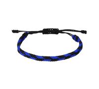 sourcing map Pulseras de cuerda trenzada, patrón a cuadros, ajustable, cordón tejido hecho a mano, accesorio elegante, talla única, Poliéster, Ágata