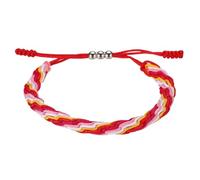 sourcing map Pulseras de cuerda trenzada, patrón de rayas, cordón tejido ajustable, hecho a mano, accesorio elegante, talla única, Poliéster, Ágata