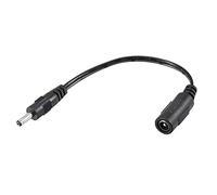 sourcing map Punta Adaptador Conector Convertidor 5.5x2.1mm a 3.5x1.35mm 15cm DC Corriente Conector