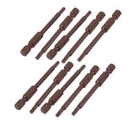 sourcing map Punta de Destornillador magnético 65mm Longitud 10pcs Varilla hexagonal de 1/4" hexagonal de 3mm