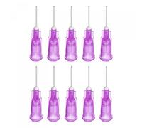 sourcing map Punta Dispensadora Aguja para Líquido Pegamento Pistola, 24G 1/2", 10uds (Violeta)