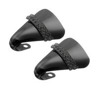 sourcing map Puntas de cabeza de zapato de diamantes de imitación con barra de metal para reparación de zapatos, Black, 35 EU