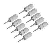 sourcing map Puntas Torx de 1/4 Pulgada con Vástago Hexagonal de 25 MM de Longitud destornillador Magnético Punta de destornillador T5 de Acero de Aleación S2 10 Uds