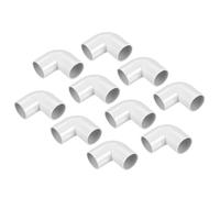 sourcing map PVC Acoplador para Conduit, Codo de 90 Grados, 25mm, Cambio de Dirección para Manguera, Conduit Eléctrico, Paquete de 10