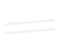 sourcing map PVC Cartel Suspensión Carril Cartel Tira Barra 120 cm/47 Pulgadas Transparente con Clips para Póster, Mapa, 2 Juegos