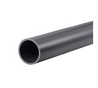sourcing map PVC Rígido Redondo Tubería 28mm ID 32mm OD 0,35m Claro Gris Alto Impacto para Agua Tubería, Manualidades