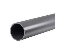 sourcing map PVC Rígido Redondo Tubería 45,2mm ID 50mm OD 0,35m Claro Gris Alto Impacto para Agua Tubería, Manualidades