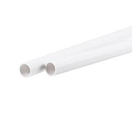 sourcing map PVC Tubería Redondo Rígido Plástico Tubo 11mm ID 13mm OD 500mm Blanco para Agua Tubería, Manualidades, Decoración, Cable Manguito 2 Paquetes