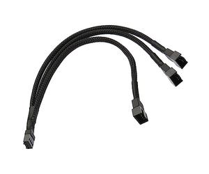 sourcing map PWM Ventilador Divisor Cable, 10,6 Pulgadas 4 Pasador Hembra a 3 Pasador Macho PC Ventilador Funda Alimentación Extensión Cable Adaptador 1 a 3 Convertidor para Computadora