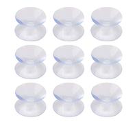 sourcing map (R 9 x Ventosa para Coche Doble Cara Plastico Blando Transparente