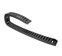 sourcing map R28 15mm x 40mm negro Plástico Cadena de arrastre del cable Portaherramientas 1M Longitud para CNC