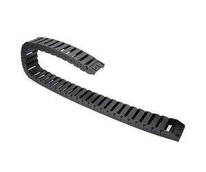 sourcing map R28 15mm x 40mm negro Plástico Cadena de arrastre del cable Portaherramientas 1M Longitud para CNC