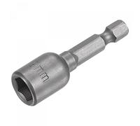 sourcing map Rápido-Cambio Tuerca Destornillador broc*, 1/4" Hexagonal Vástago 9mm Magnético Tuerca Colocador Taladro broc*s, 1.89" Largo, Métrico